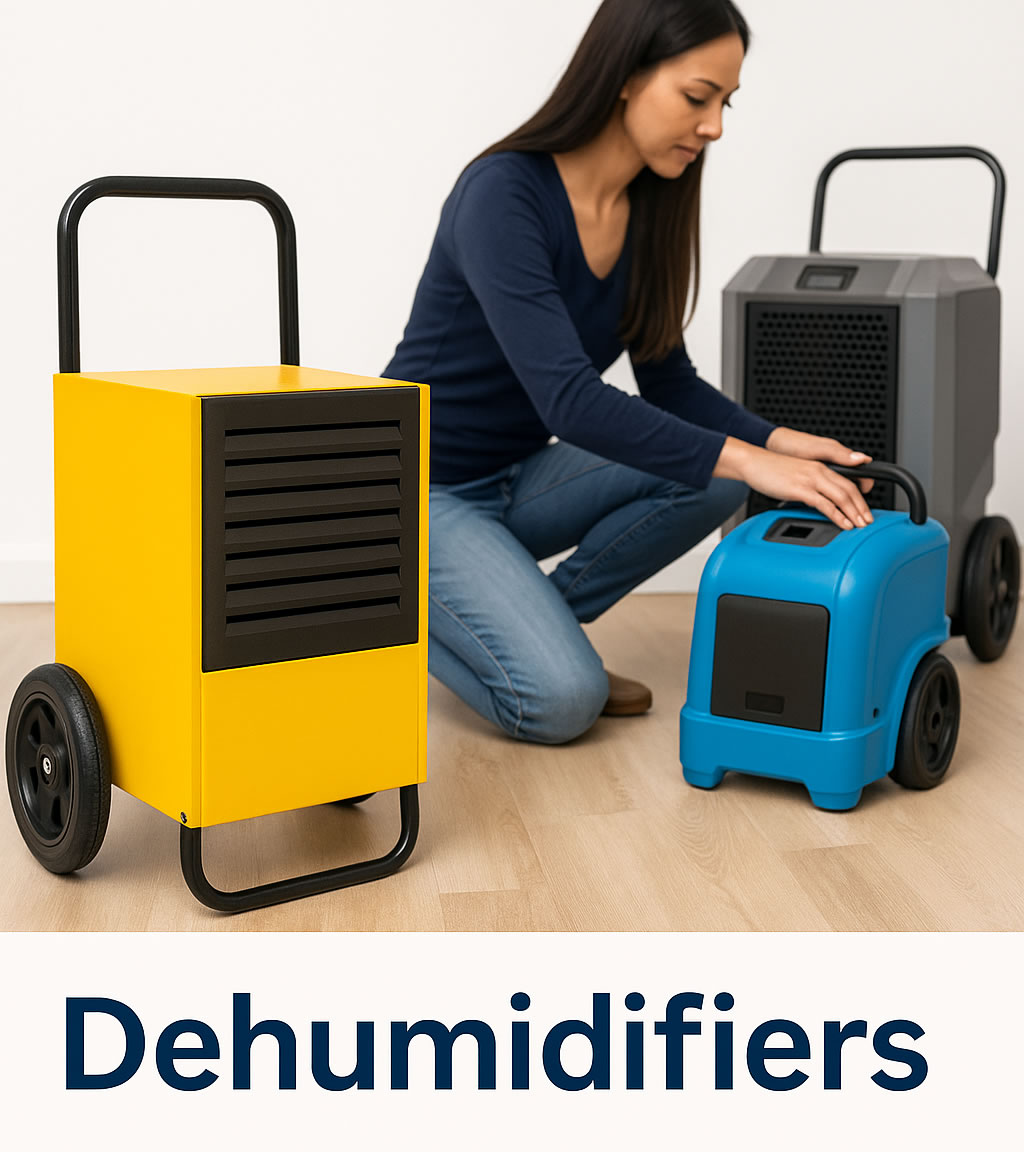 Multiple dehumidifiers ready to hire