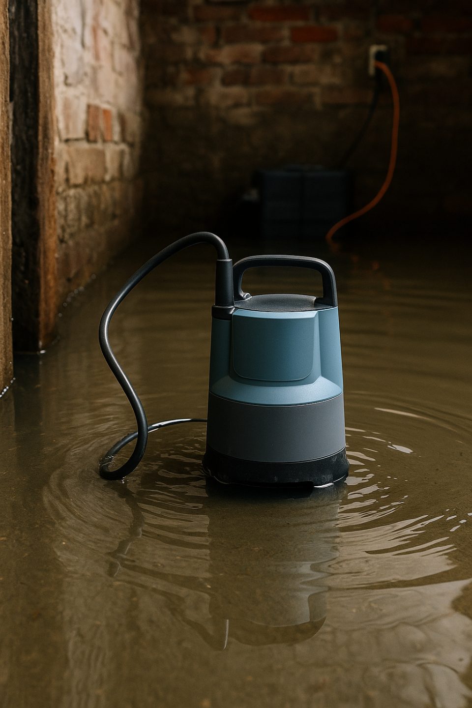 Water pump for cellar water removal