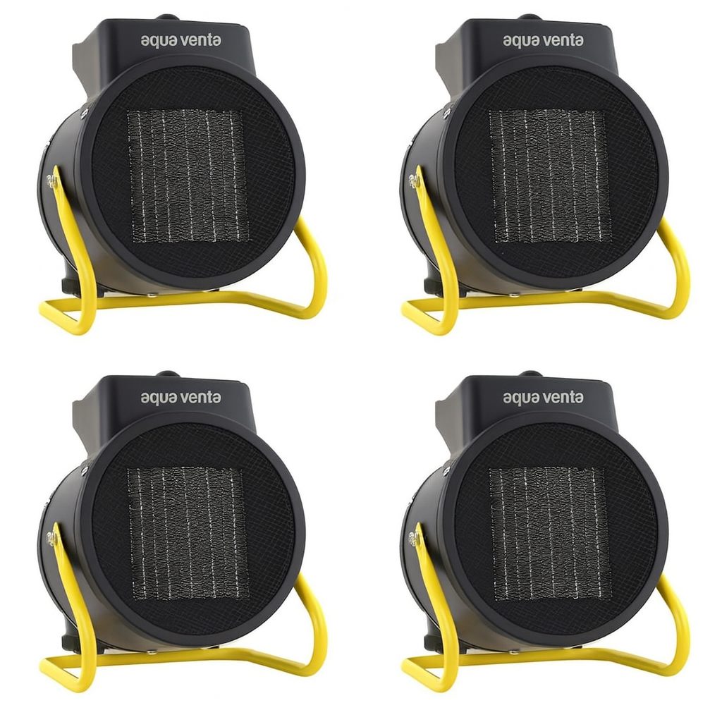 Four 2kW fan heaters