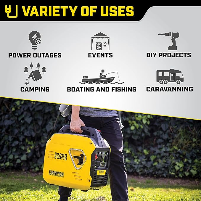 Champion generator in use - power outages, events, DIY