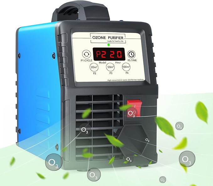 Ozone purifier in operation